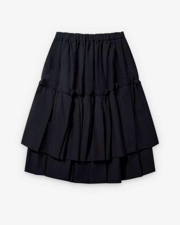 Black Comme des Garçons - Tiered Panelled Skirt - (Black)