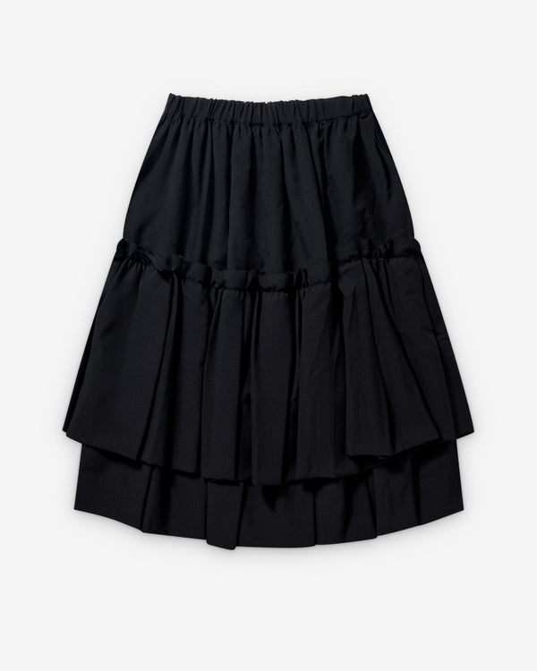 Black Comme des Garçons - Tiered Panelled Skirt - (Black)