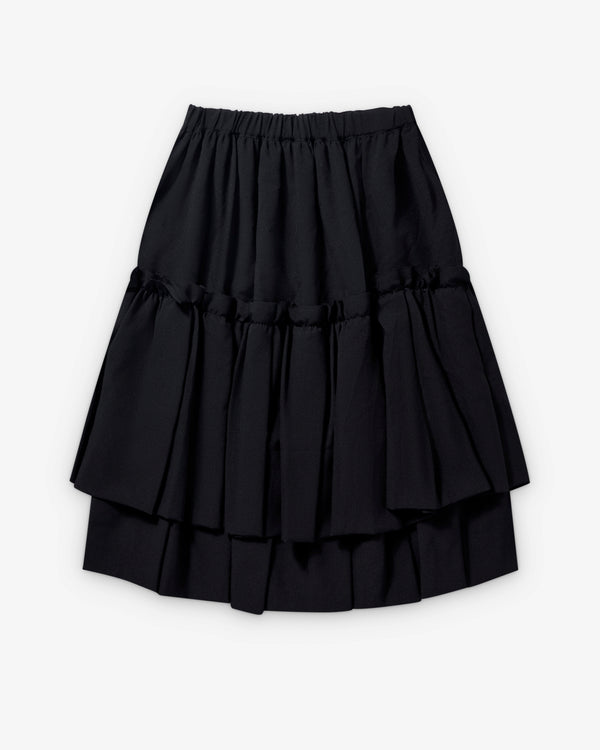 Black Comme des Garçons - Tiered Panelled Skirt - (Black)
