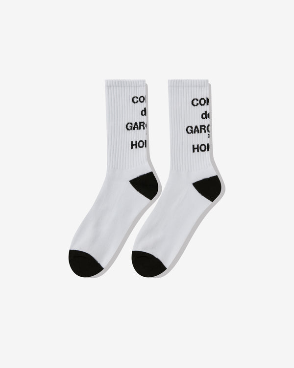 Comme des Garçons Homme - Logo Socks - (White)