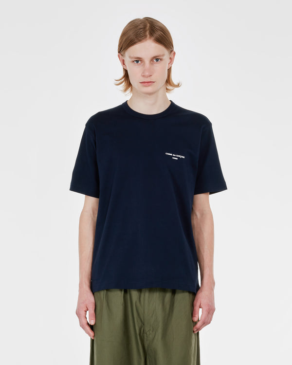 CDG Homme - Men's Logo T-Shirt - (Navy)