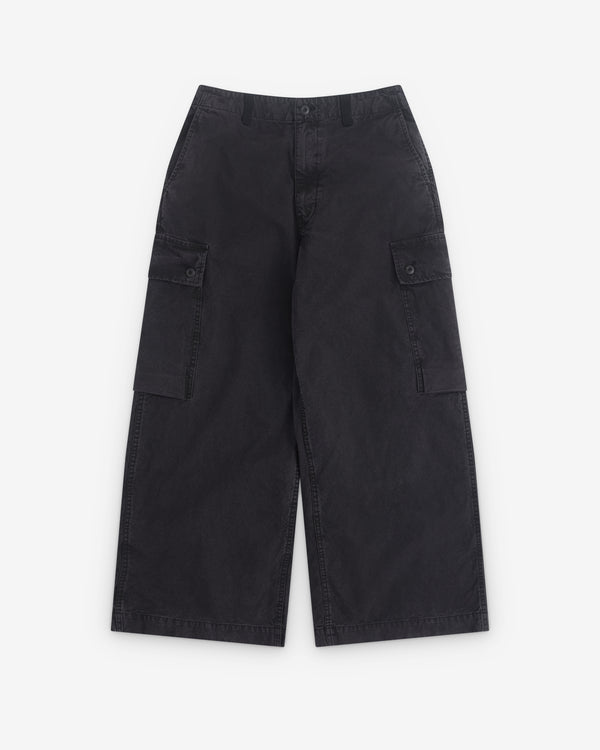 CDG Homme - Men's Wide Leg Utility Trousers - (Washed Black)