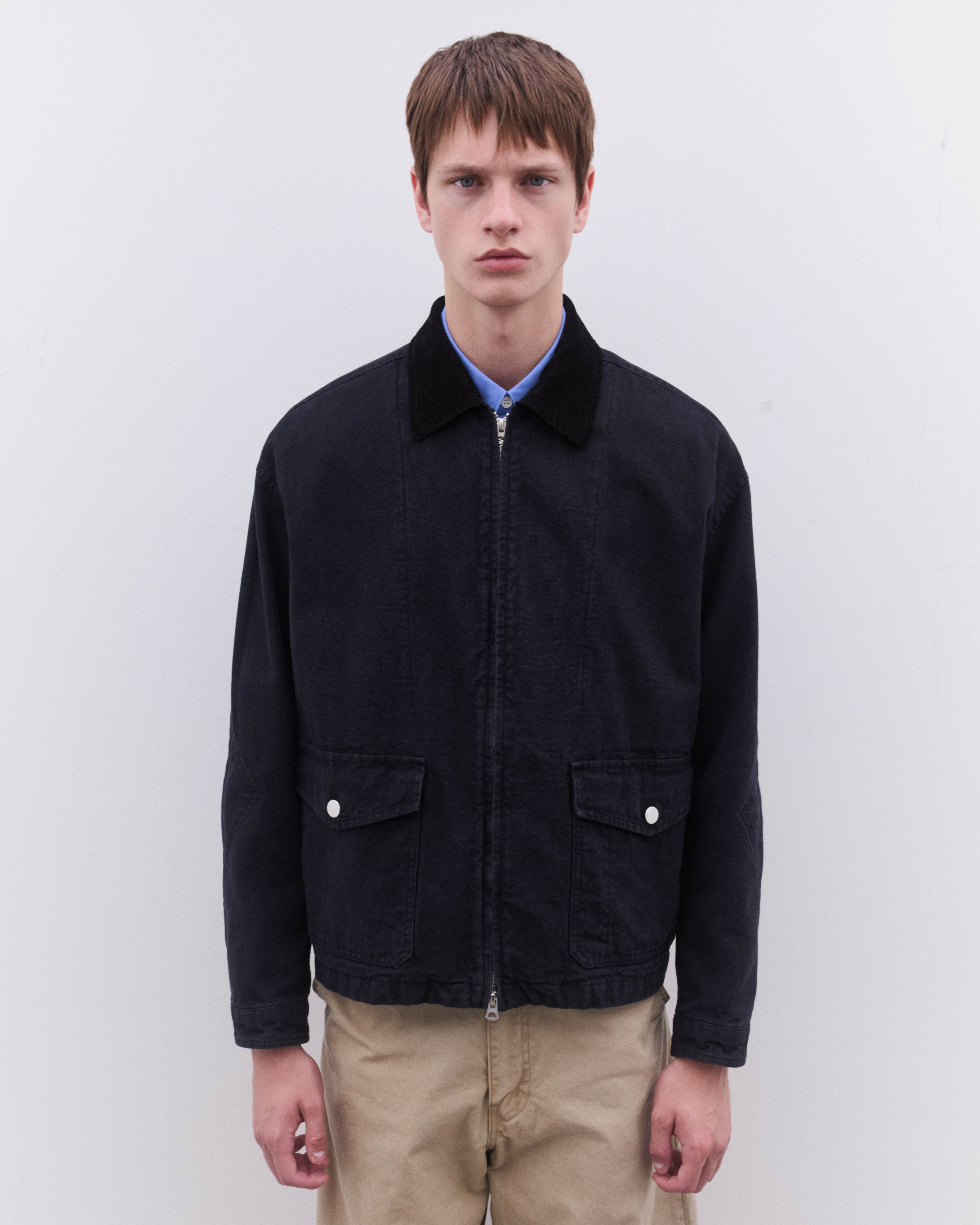 CDG Homme: Men's Zip Jacket (Black) | DSMNY E-SHOP
