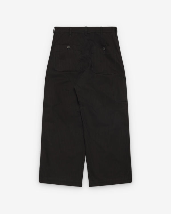 CDG Homme - Men's Herringbone Work Trousers - (Black)