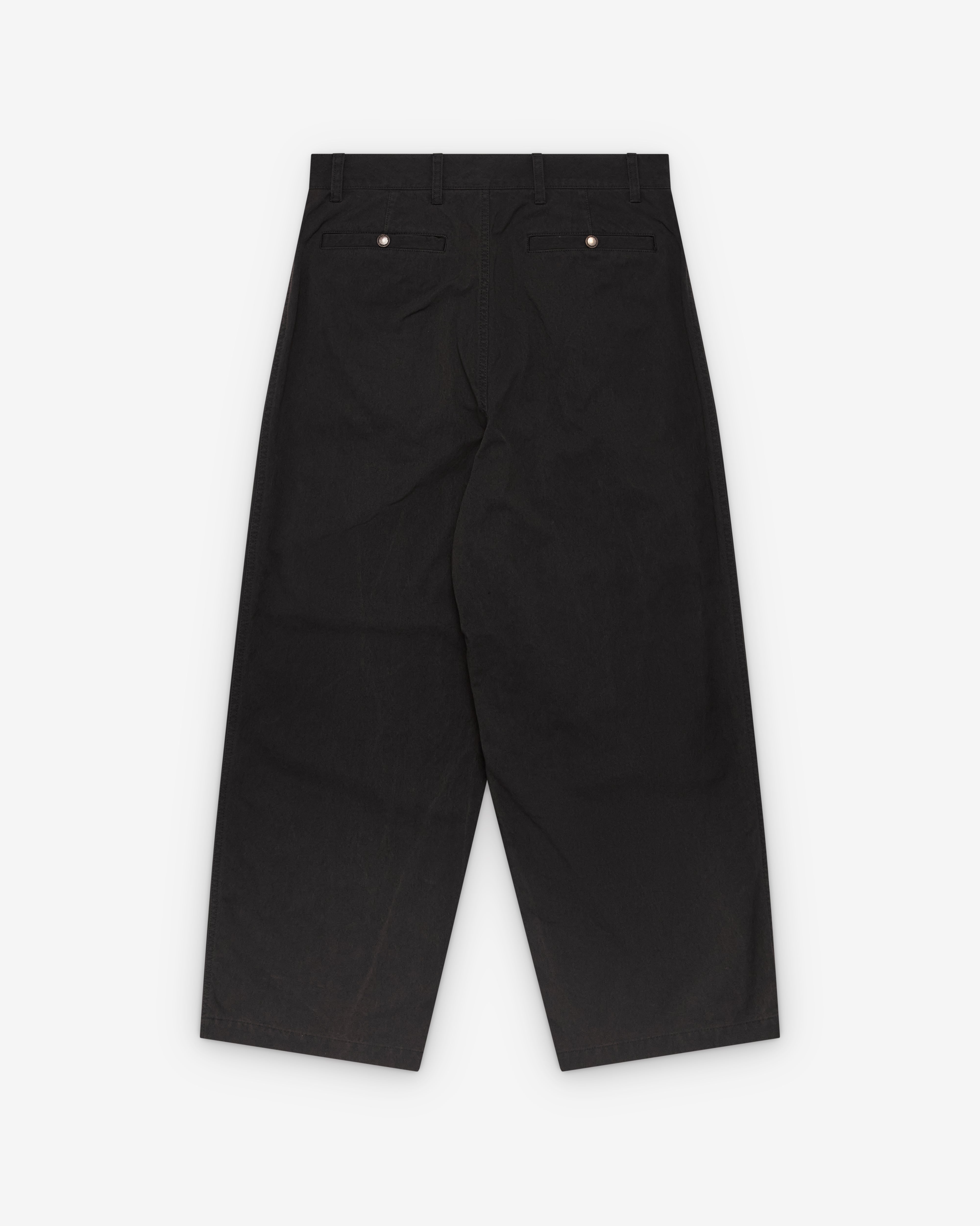 CDG Homme: Men's Dual Pleated Trousers (Brown) | DSMNY E-SHOP
