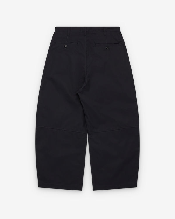 CDG Homme - Men's Pleated Barrel Leg Trousers - (Navy)