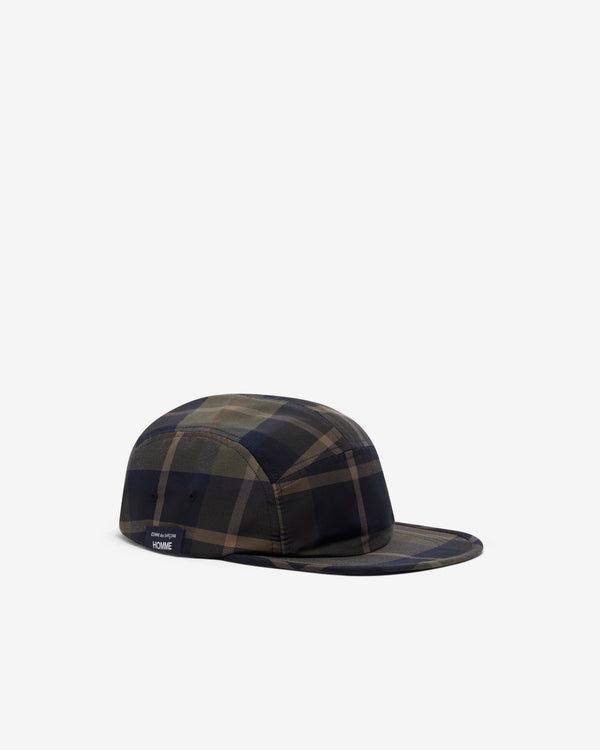 CDG Homme - Men's Check 5 Panel Cap - (Green)