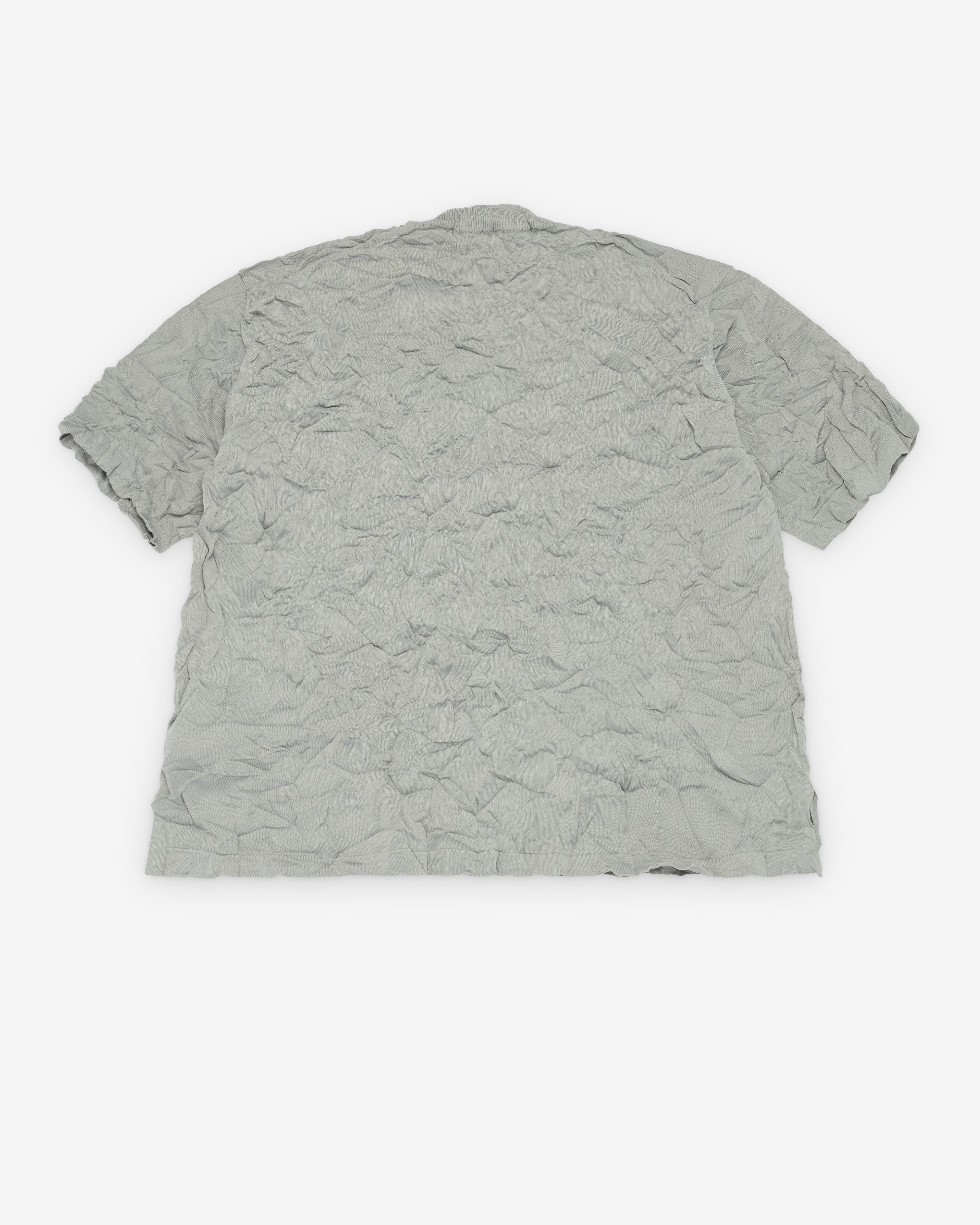 CDG Homme: Men's Crinkled Sweater (Grey) | DSMNY E-SHOP