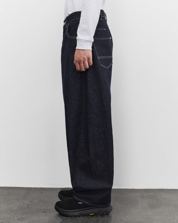 CDG Homme - Men's Barrel Denim Jeans - (Navy/White)