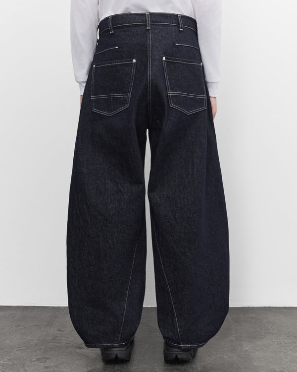 CDG Homme - Men's Barrel Denim Jeans - (Navy/White)