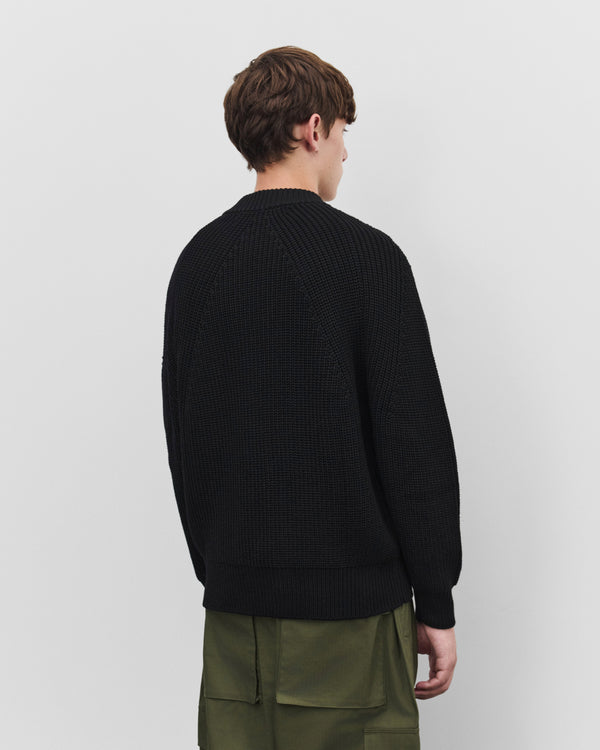 CDG Homme - Men's Waffle Knit Cardigan - (Black)