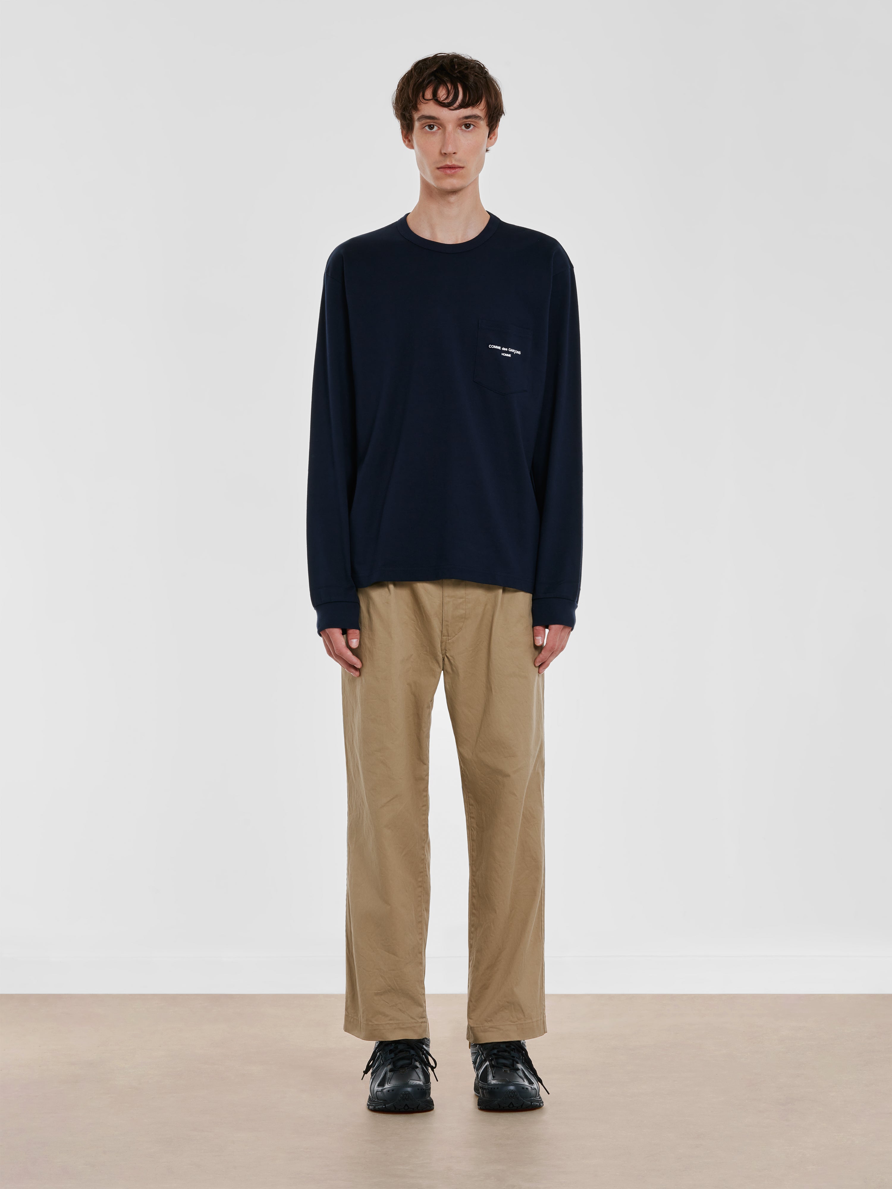 Comme des Garçons Homme - Men's Longsleeve T-Shirt - (Navy)