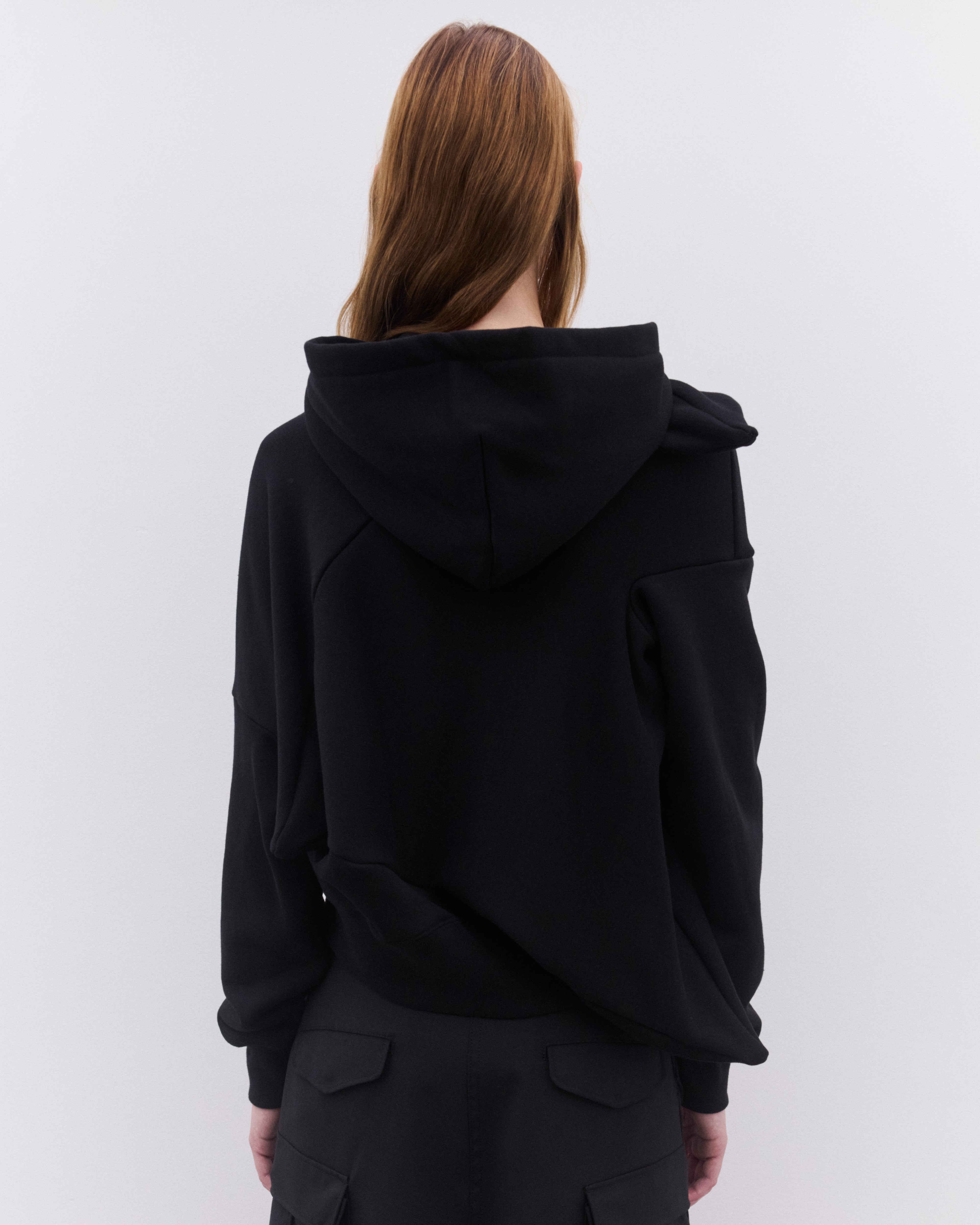Junya Watanabe: Women's Twist Seam Hoodie (Black) | DSMNY E-SHOP