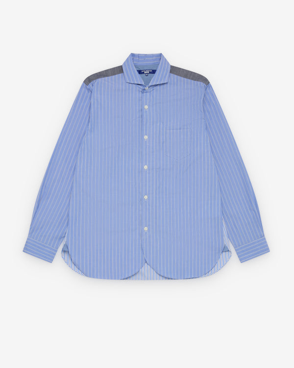 Junya Watanabe Man - Men's Contrast Stripe Shirt - (Blue)