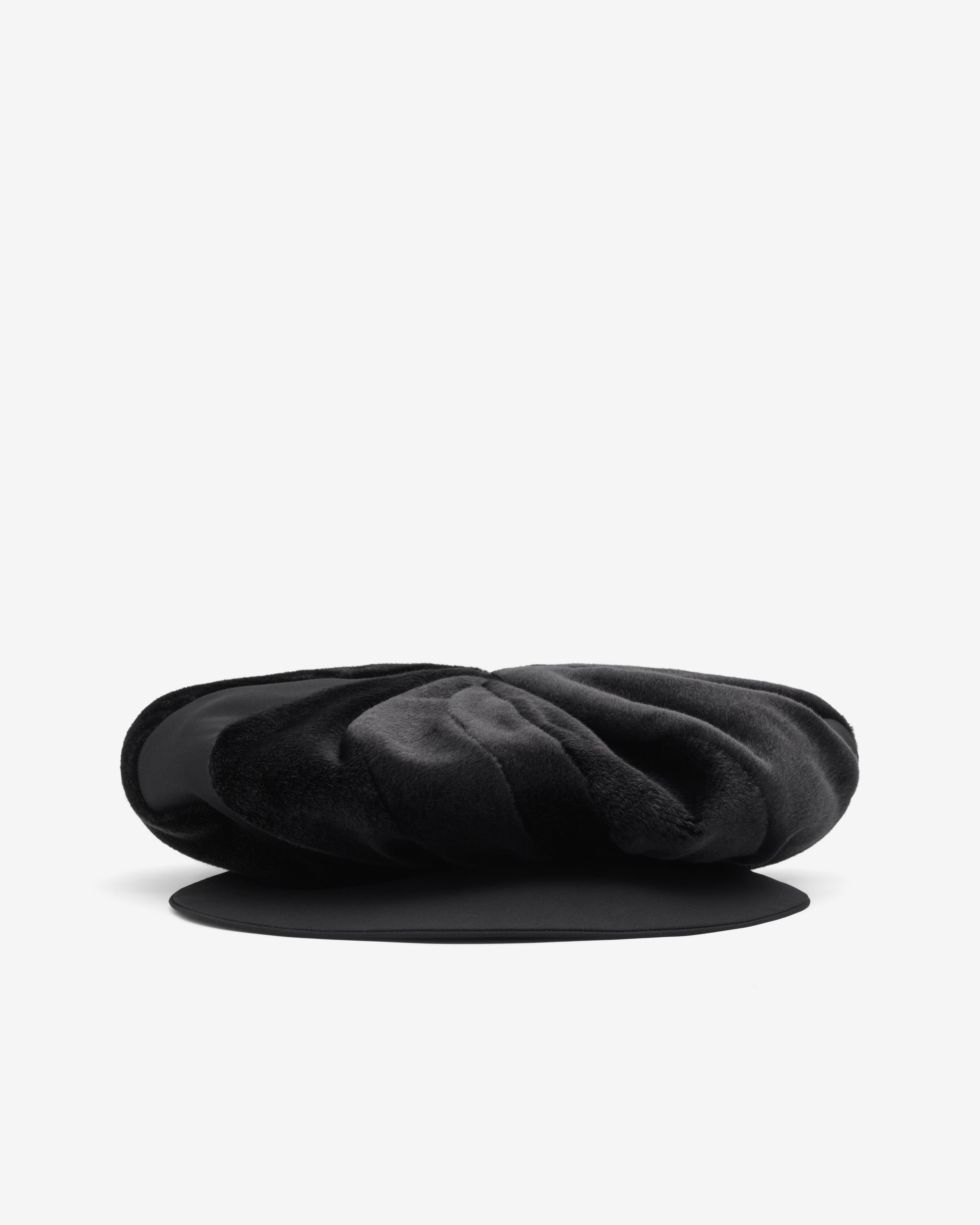 Junya Watanabe: Ruched Baker Boy Hat (Black) | DSMNY E-SHOP