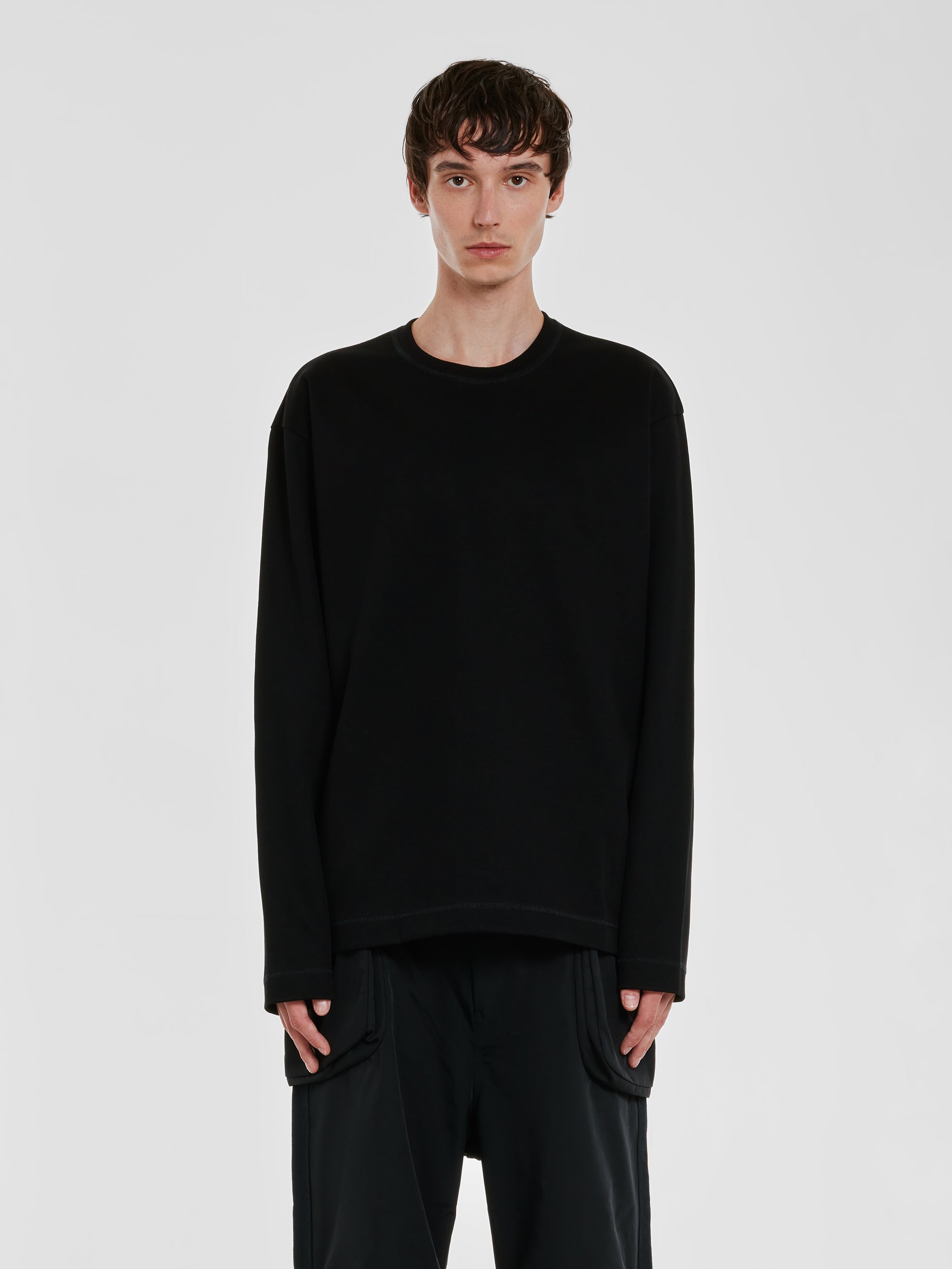 Junya Watanabe MAN - Men's Cotton Longsleeve T-Shirt - (Black)