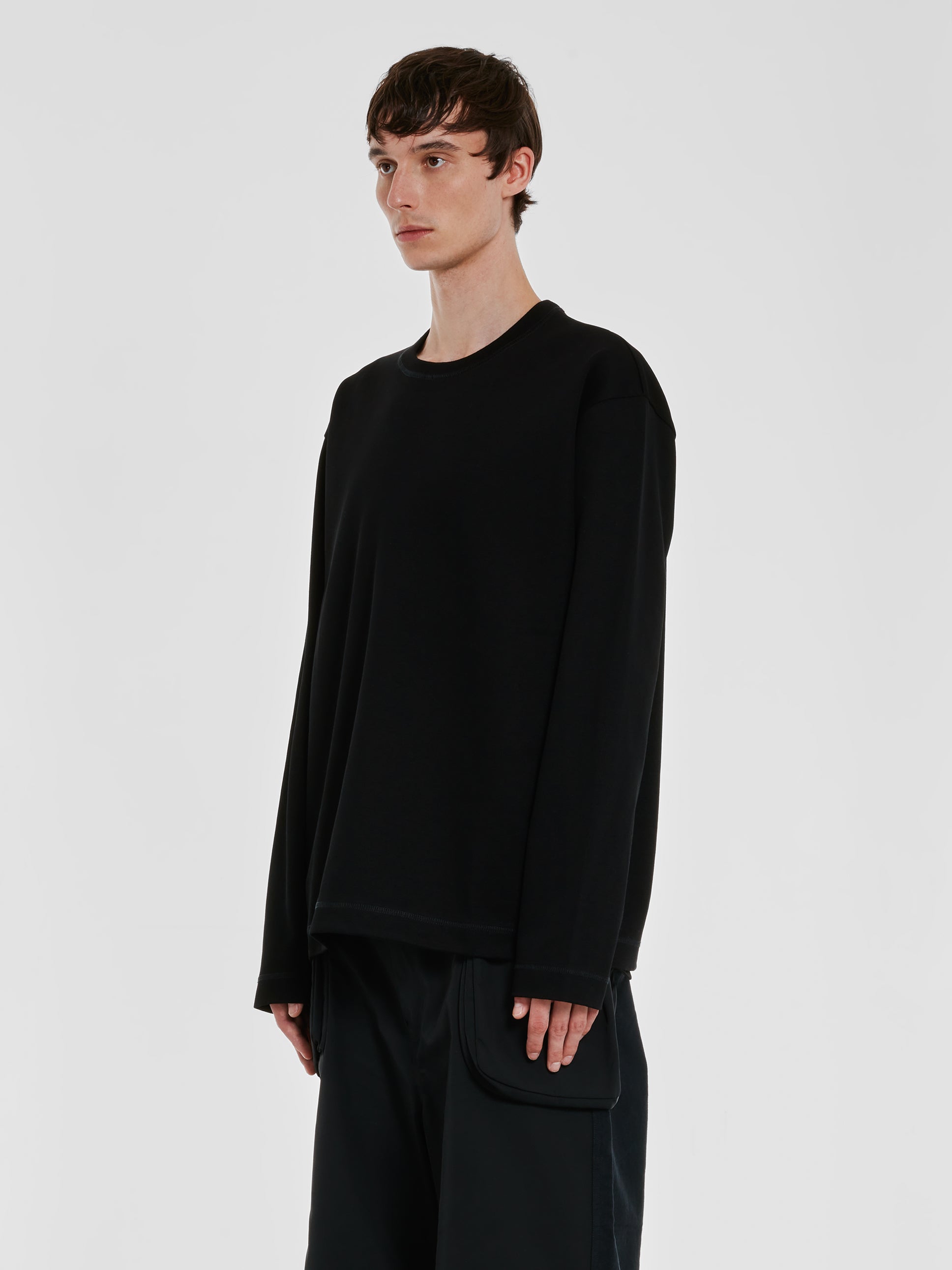 Junya Watanabe MAN - Men's Cotton Longsleeve T-Shirt - (Black)