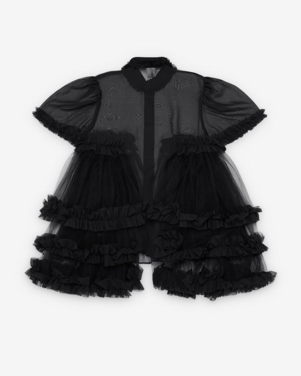 Noir Kei Ninomiya - Women's Tiered Georgette Blouse - (Black)