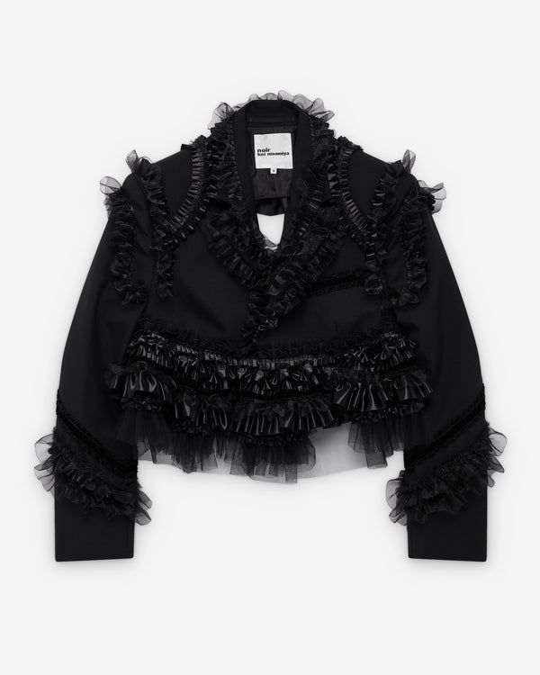 Noir Kei Ninomiya - Women's Cropped Tulle Blazer - (Black)