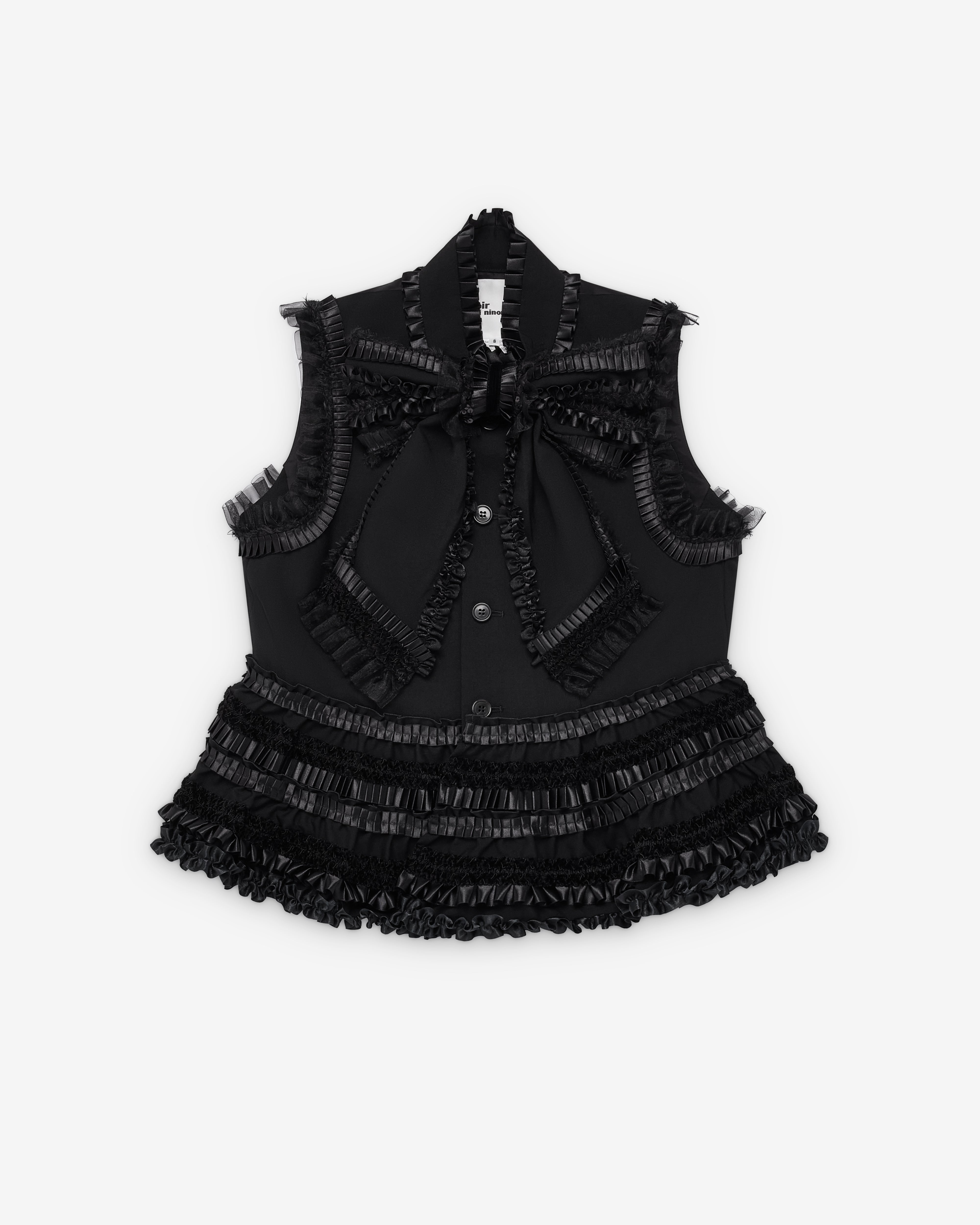 madameM新品バーニーズ×Noir Kei NinomiyaTシャツ Noir Kei Ninomiya: Women's Star Chain Shirt (Black) | DSMNY E-SHOP