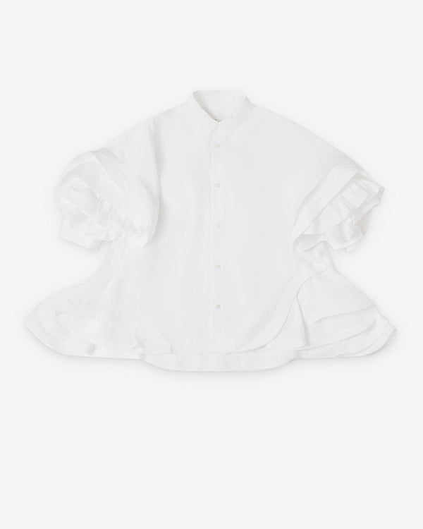 Noir Kei Ninomiya - Women's Peplum Hem Blouse - (White)