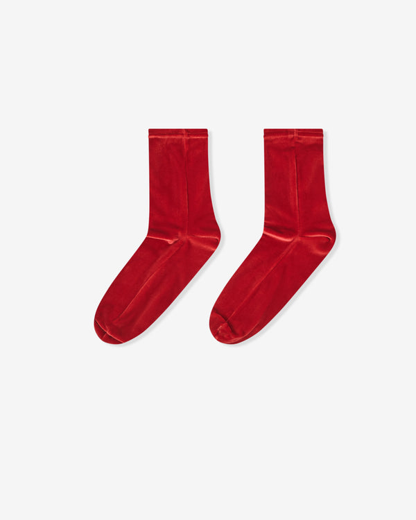 Noir Kei Ninomiya - Women's Velour Short Socks - (Red)