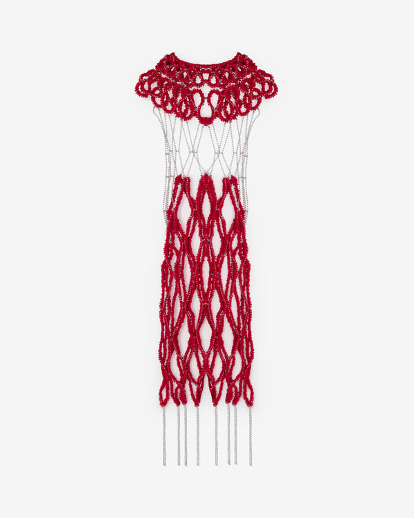 Noir Kei Ninomiya - Women's Openwork Layering Dress - (Red)
