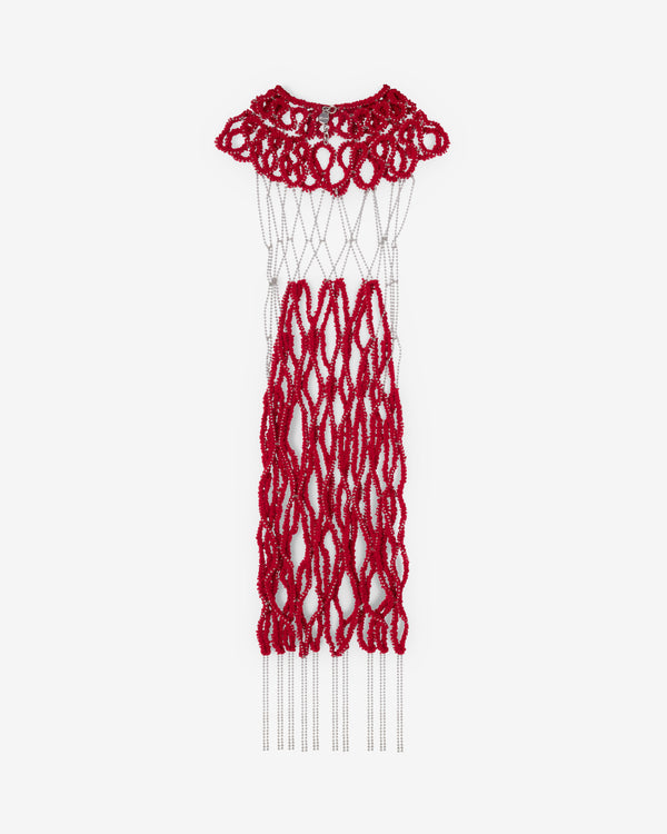 Noir Kei Ninomiya - Women's Openwork Layering Dress - (Red)