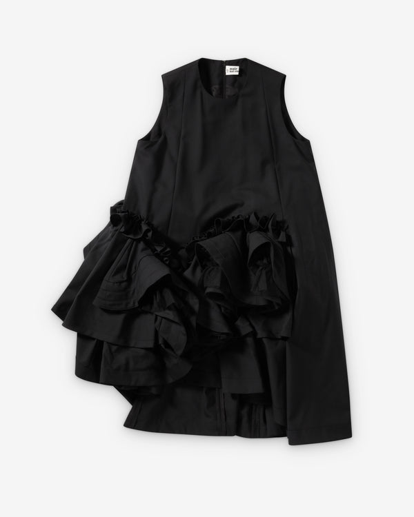 Noir Kei Ninomiya - Women's Asymmetric Ruffle Dress - (Black)