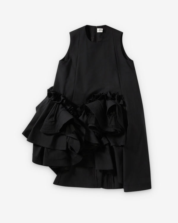 Noir Kei Ninomiya - Women's Asymmetric Ruffle Dress - (Black)