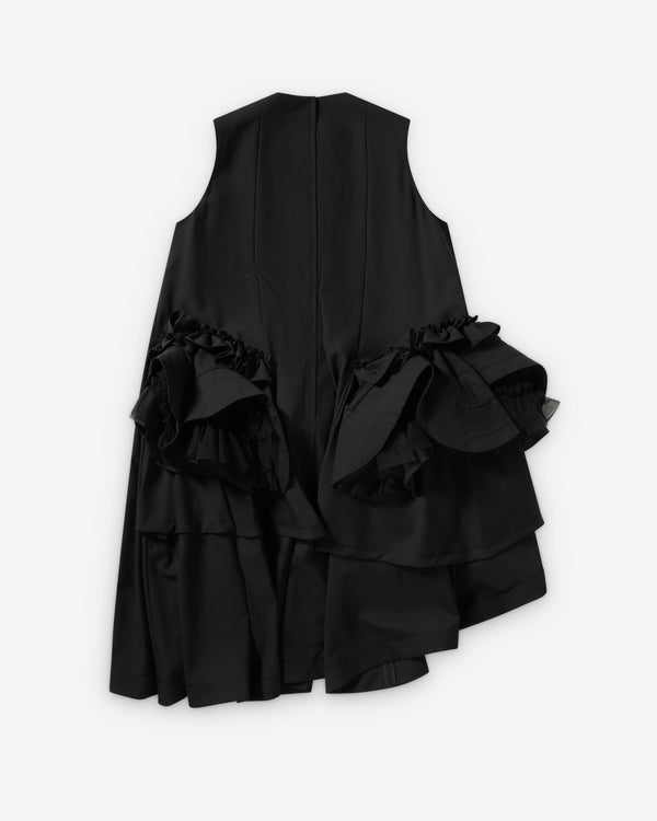 Noir Kei Ninomiya - Women's Asymmetric Ruffle Dress - (Black)