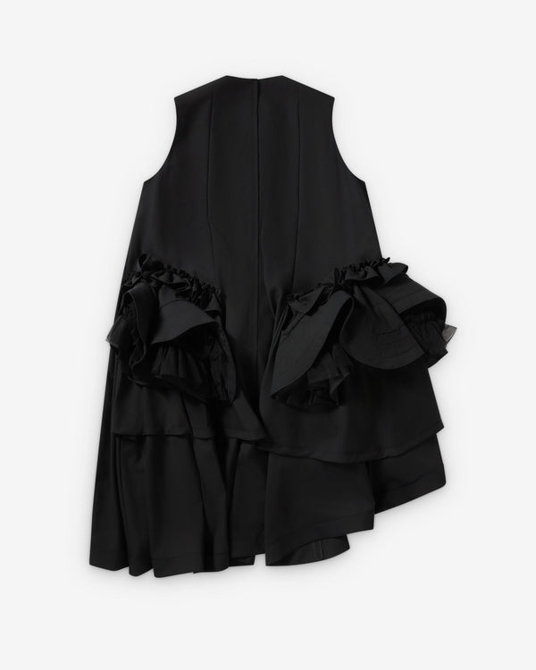 Noir Kei Ninomiya - Women's Asymmetric Ruffle Dress - (Black)