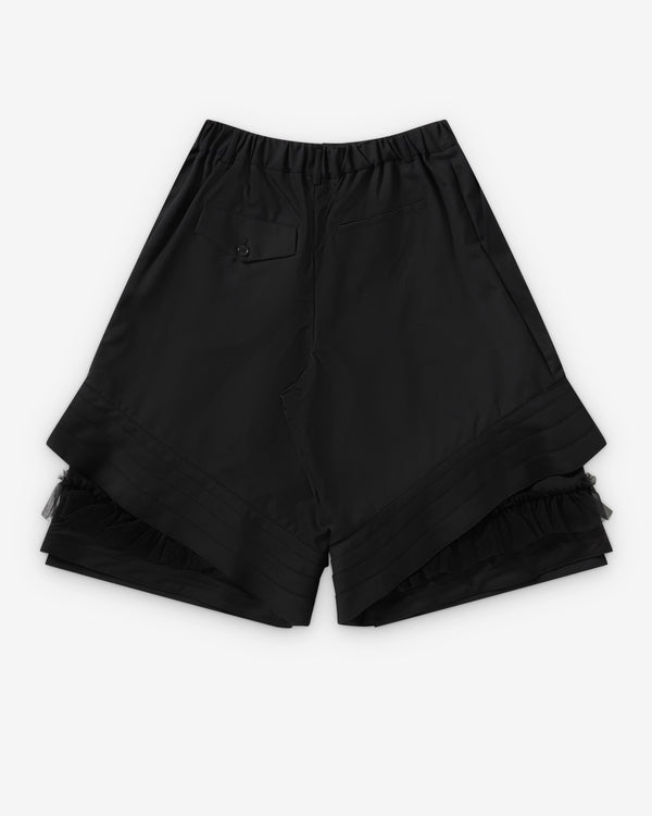 Noir Kei Ninomiya - Women's Tiered Tulle Shorts - (Black)