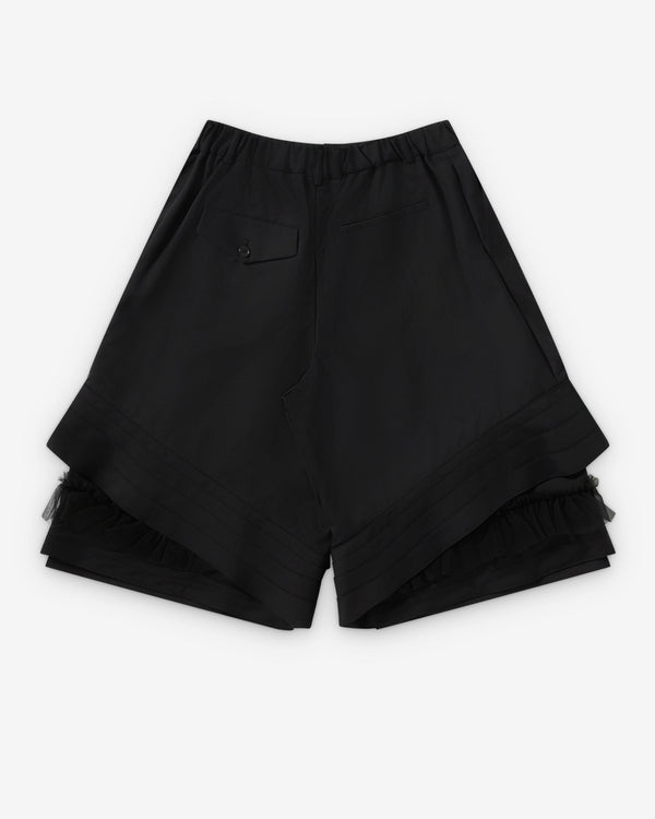 Noir Kei Ninomiya - Women's Tiered Tulle Shorts - (Black)