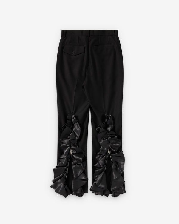 Noir Kei Ninomiya - Women's Zip Ruffle Trousers - (Black)