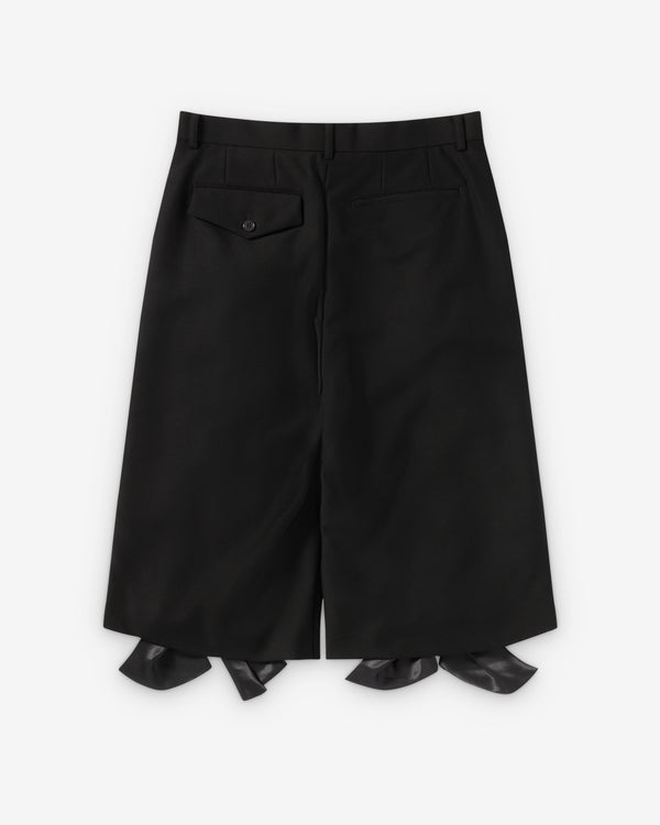 Noir Kei Ninomiya - Women's Cropped Zip Ruffle Trousers - (Black)