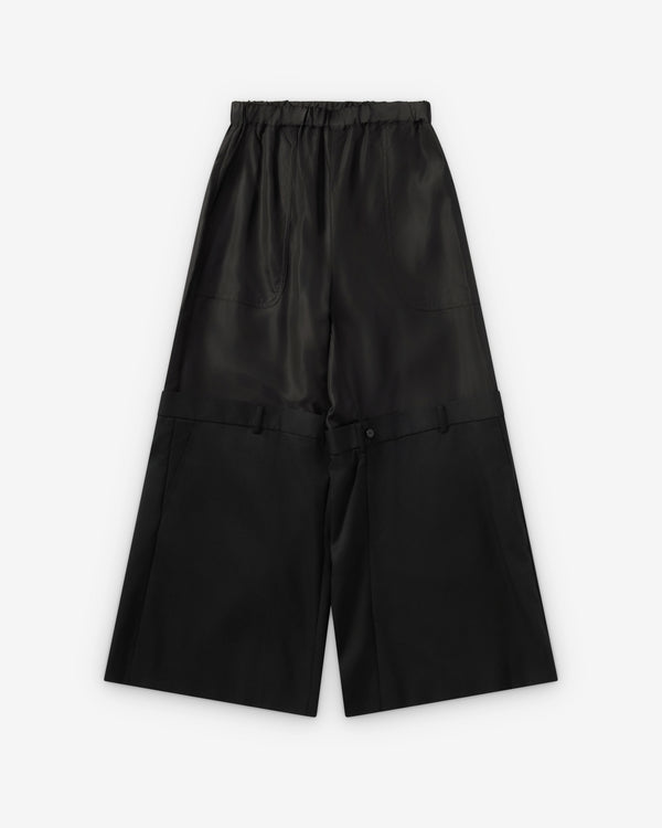 Noir Kei Ninomiya - Women's Double Layer Trousers - (Black)