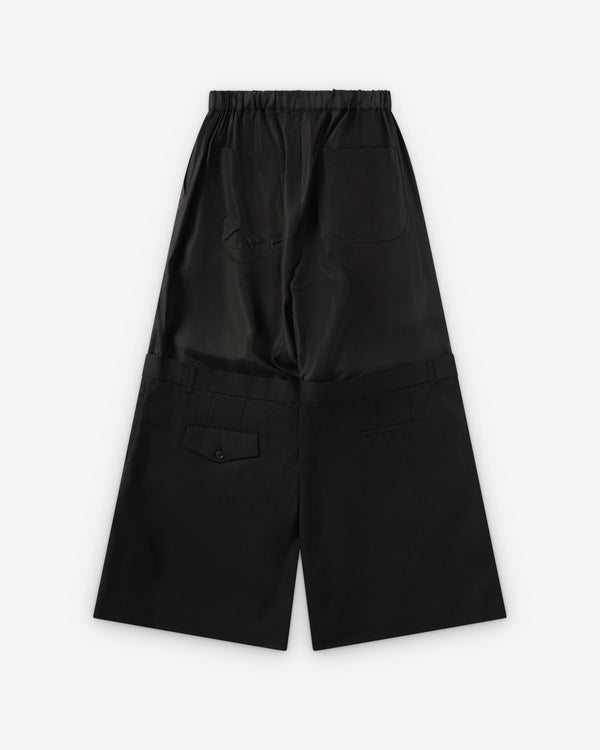 Noir Kei Ninomiya - Women's Double Layer Trousers - (Black)