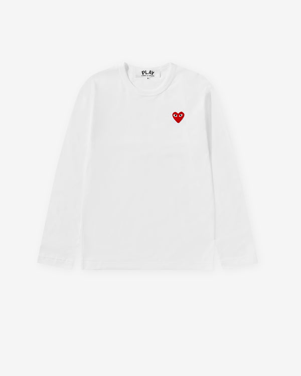 Play Comme des Garçons - Red T-Shirt - (White)