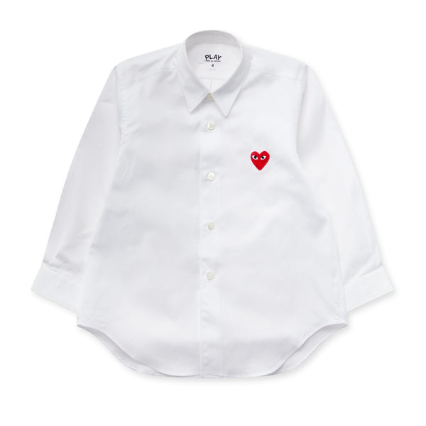Play - Kid's Red Heart Shirt - (White)