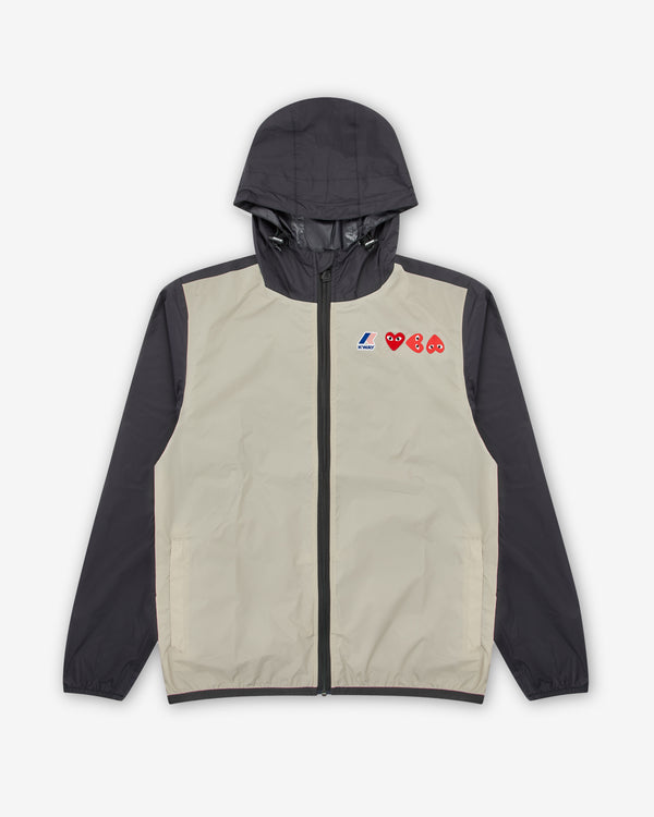Play Comme des Garçons - K-Way Zip Jacket - (Beige/Black)