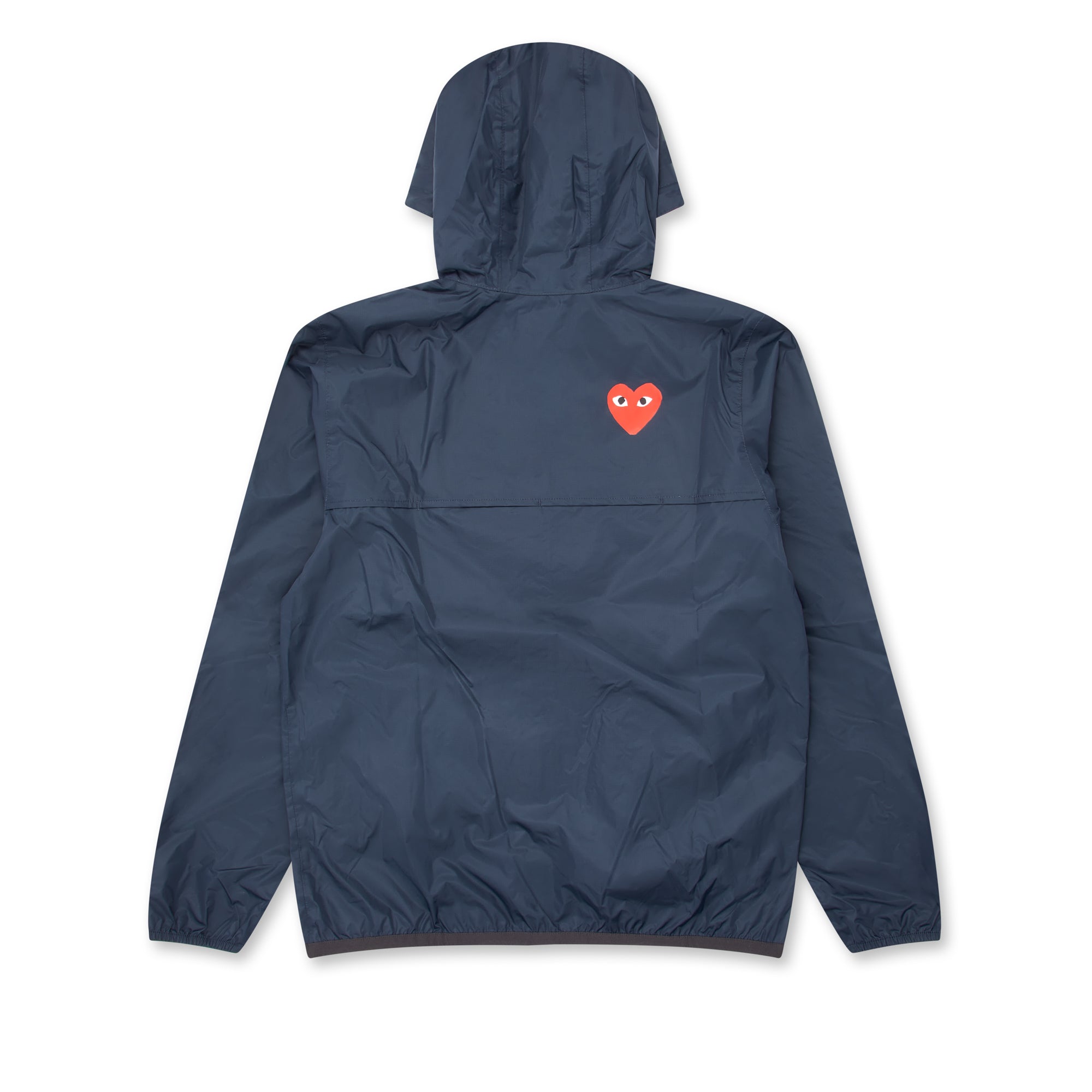 Play Comme des Garçons: K-WAY Le Vrai Zip Jacket (Navy) | DSMNY E-SHOP