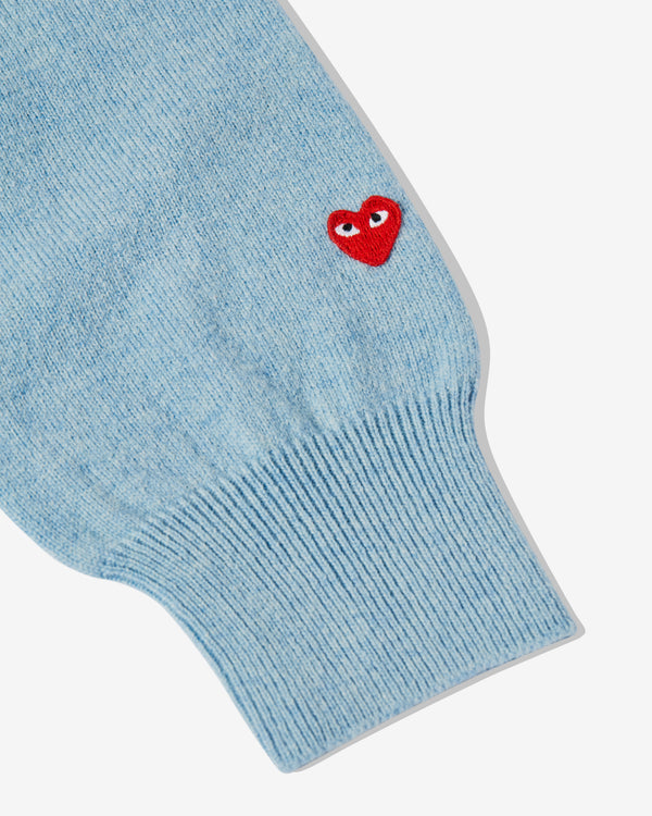 Play Comme des Garçons - V-Neck Sweater - (Blue)
