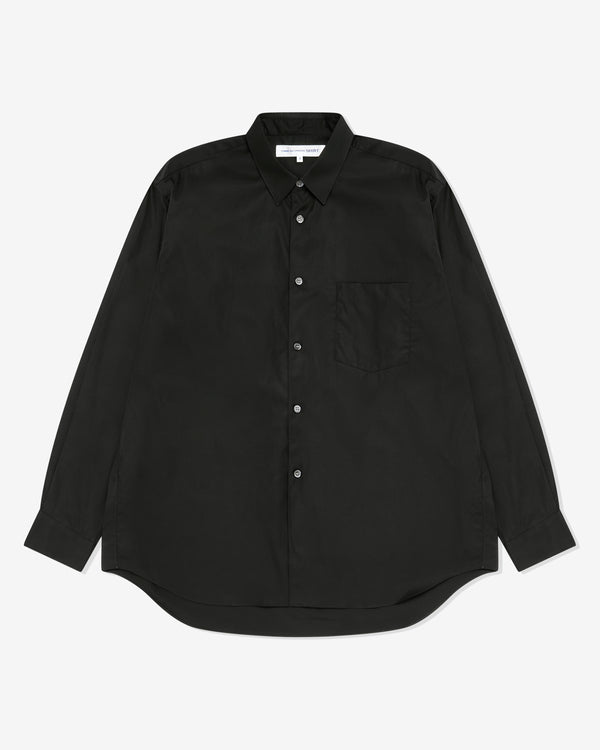 CDG Shirt Forever - Wide Fit Cotton Shirt - (Black)