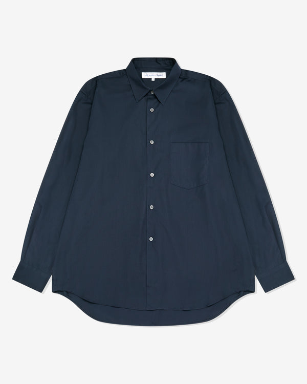 CDG Shirt Forever - Wide Fit Cotton Shirt - (Navy)