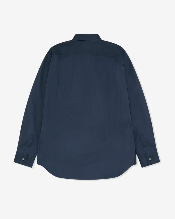 CDG Shirt Forever - Men's Classic Fit Woven Cotton Shirt - (Navy)