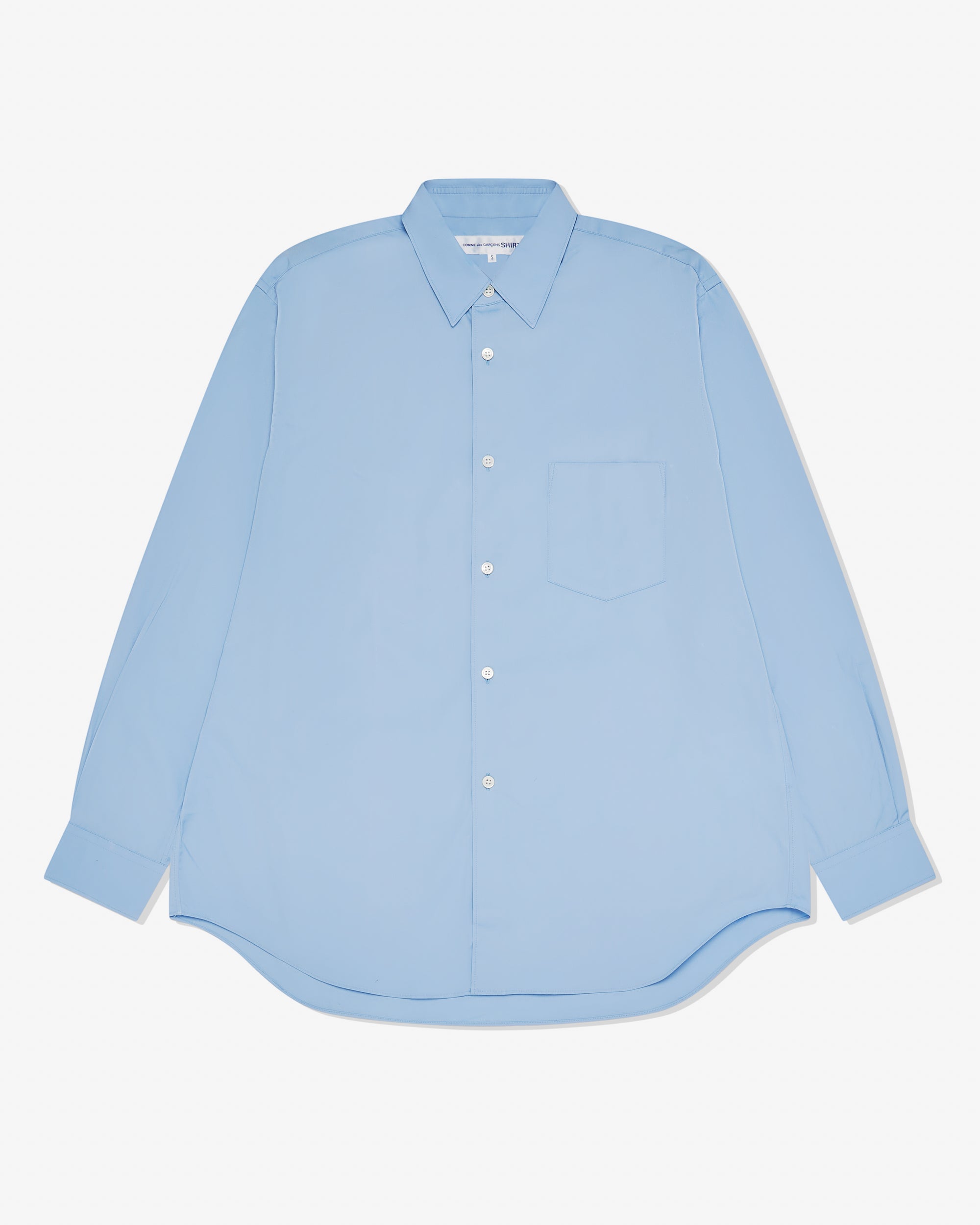 cdg dress shirt Comme Des Garons Play Heart-patch Shirt | Black