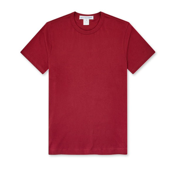 CDG Shirt - Rear Logo T-Shirt - (Burgundy)