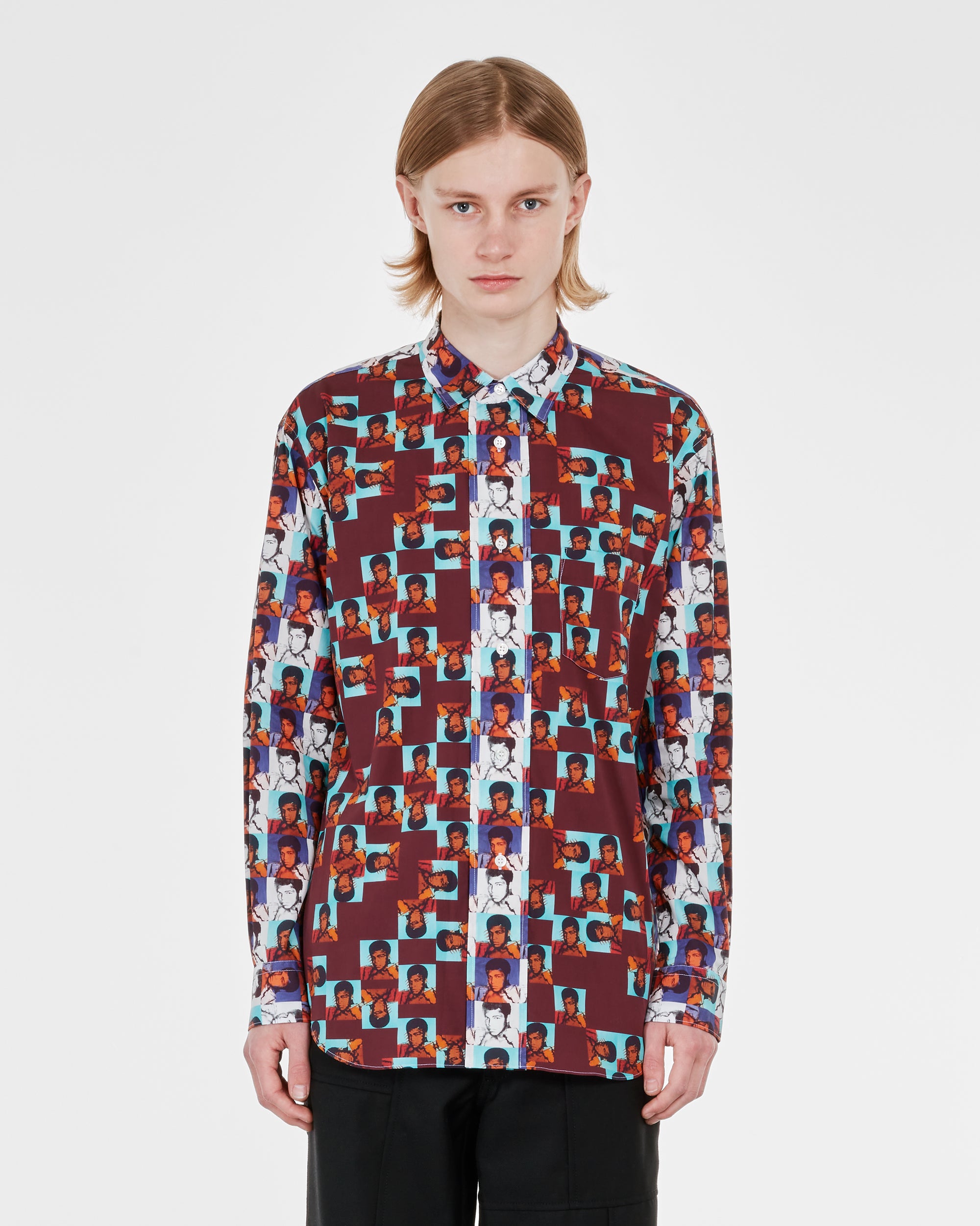 CDG Shirt - Andy Warhol Cotton Poplin Shirt - (Print B/Print P) view 2