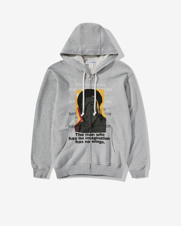 CDG Shirt - Andy Warhol Men's Hooded Sweatshirt - (Grey/Print H)